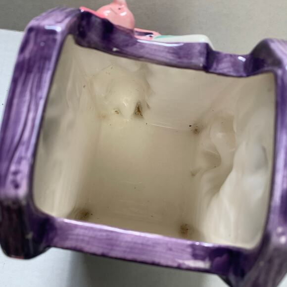 FTD Inc. Vintage Disney Winnie Pooh Piglet Tigger Ceramic Mailbox/Planter Vase - Picture 4 of 6